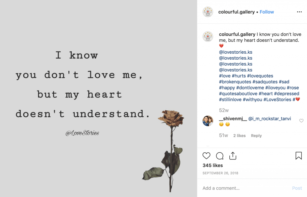 Sad Instagram Quote