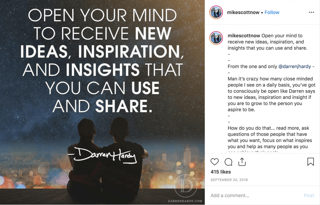Motivational Instagram Quote