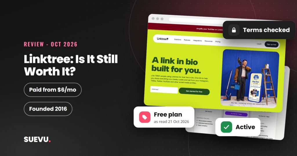 Linktree Review: Pricing, Features and Alternatives