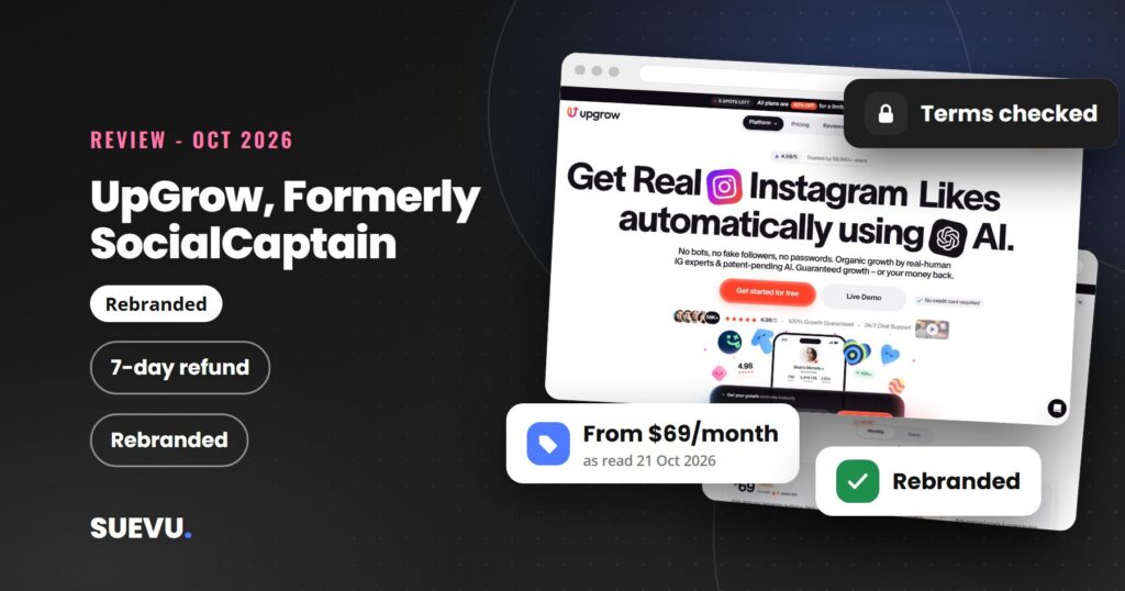UpGrow Review (Formerly SocialCaptain): Pricing and Safety
